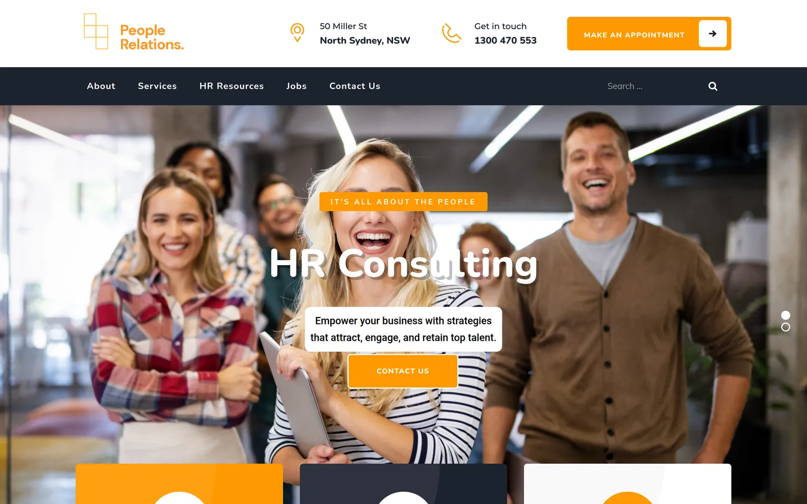 People Relations homepage